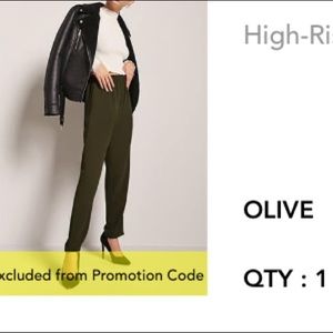 F21 Green high rise pants